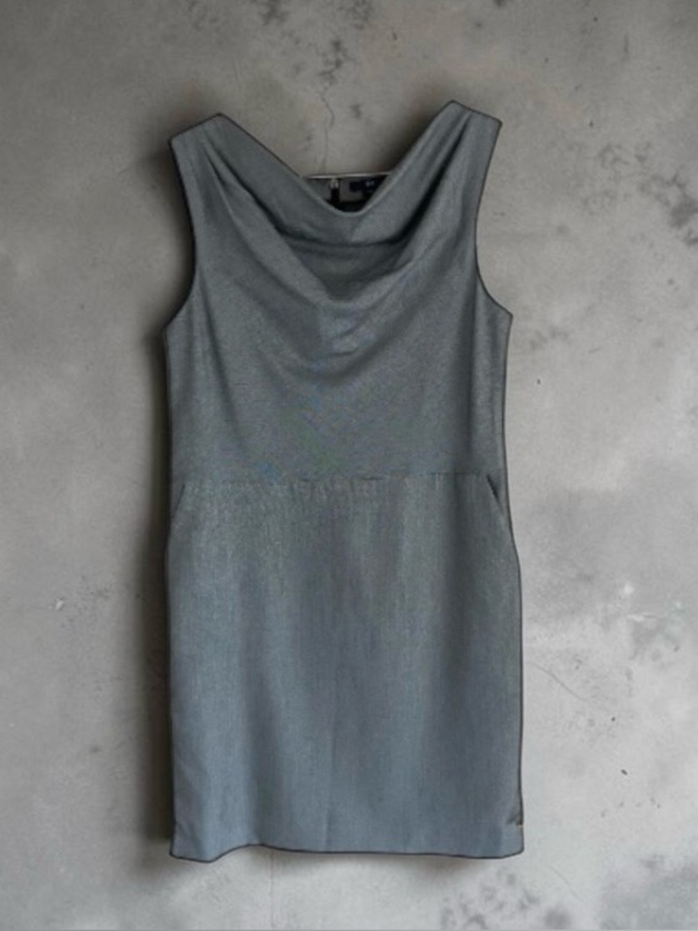 Gap Cowl Neckline Sleeveless Dress Gray Size 4 Like New